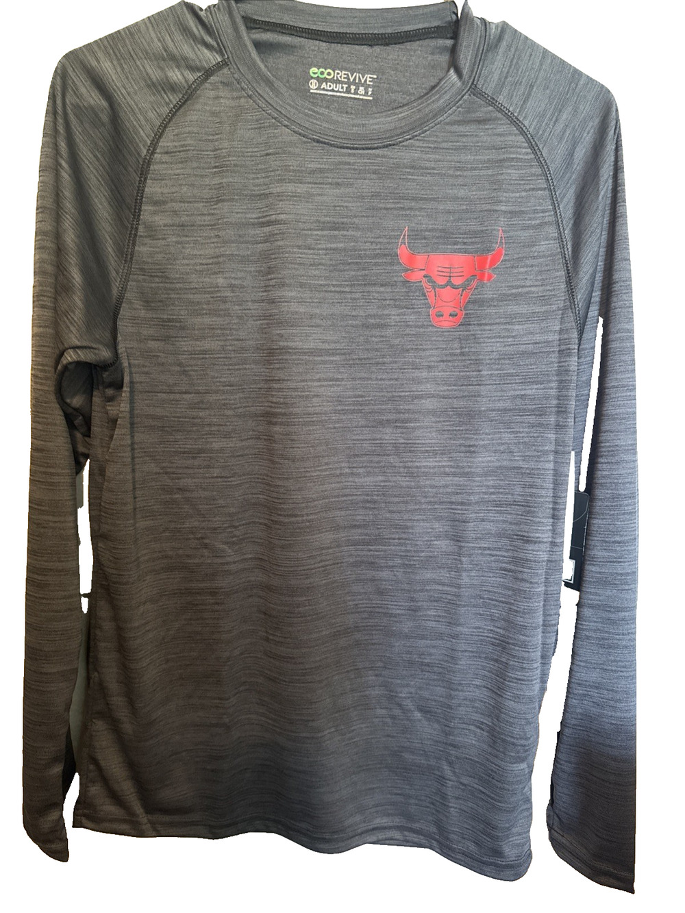 NBA Chicago Bulls Eco Revive DriFit Pullover Men's S Black/Gray NWT